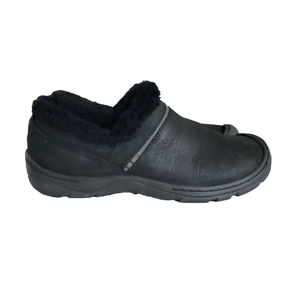 KEEN Women's Size 8 Crested Butte Black Sherpa Lined Slip On Shoes Casual